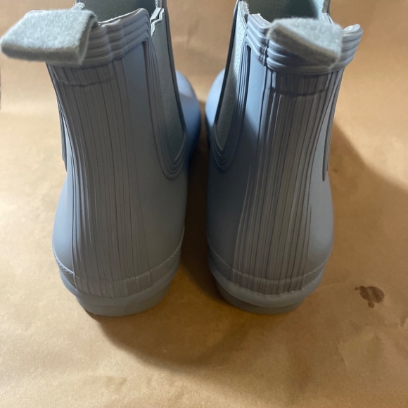 Hunter Original Chelsea Women's Waterproof Rain Boots Light Blue Size 10 - Picture 4 of 8